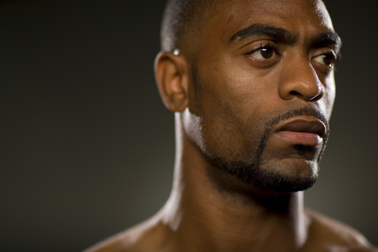 tvář, model, portrét, vlasy, Osoba, hlava, muž, vousy, smysl, mužský, sval, účes, sportovec, mistr, zblízka, vousy, sprinter, tyson gay