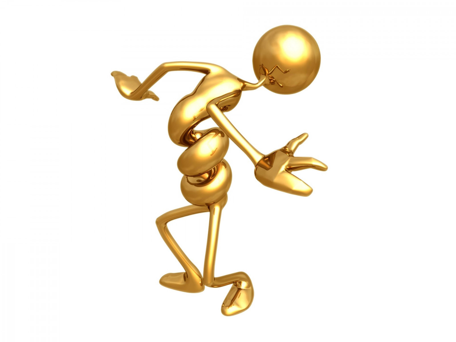 hvid, 3D, tegneserie, enkel, guld, messing, øre, organ, krop smykker