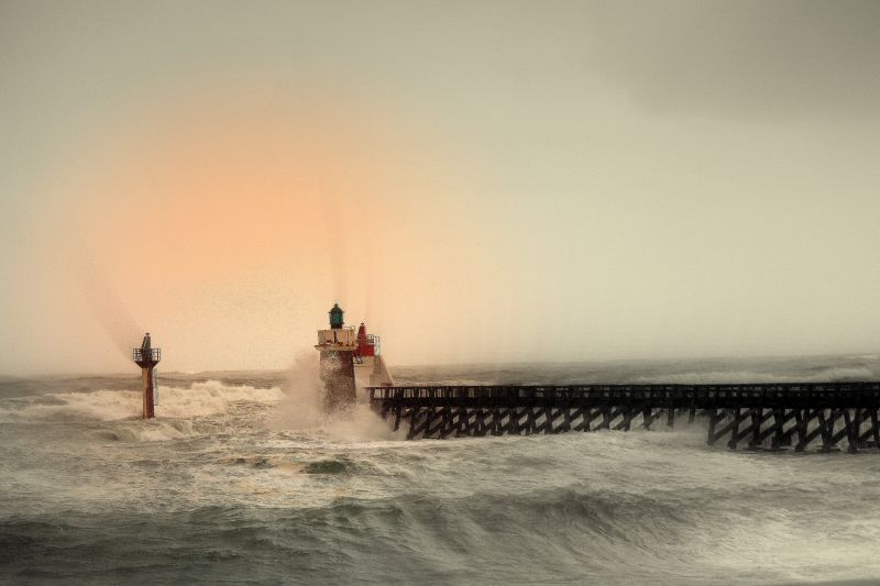 hav, bølge, ocean, kyst, krop af vand, himmel