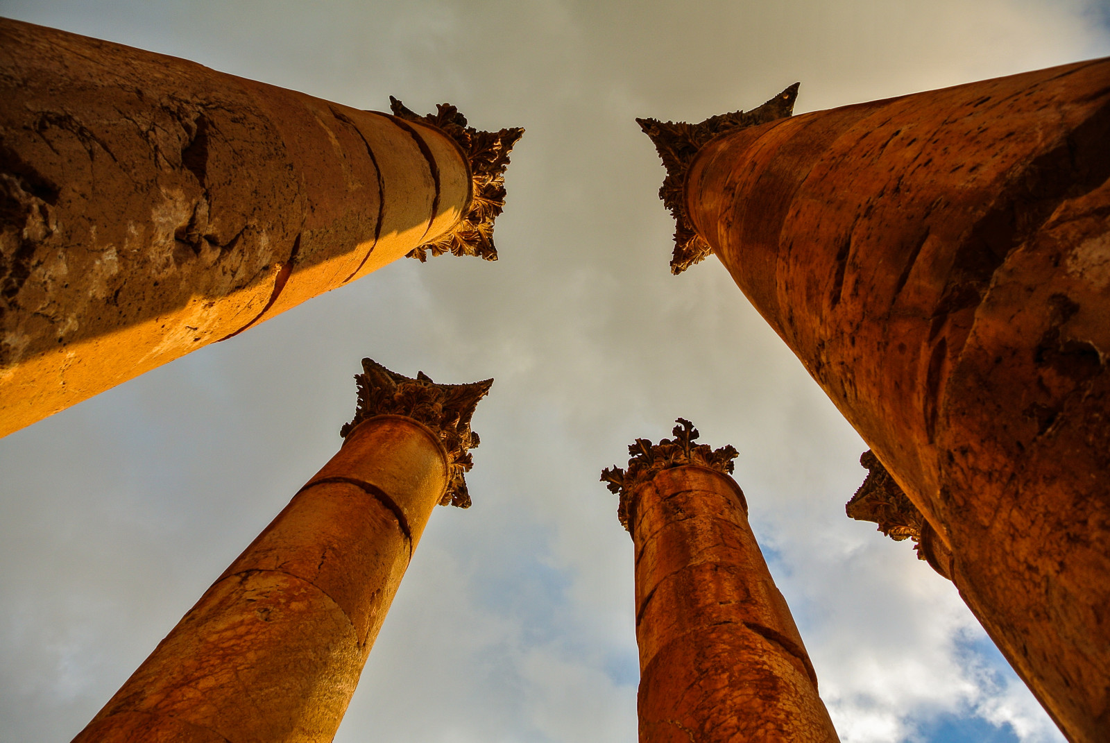 starověký, Skála, nebe, dřevo, sloupec, mrak, Kati, dávná historie, Jordán, s Ulen, jordanien, nikonv1, Antike, Jerash, sloupovitý, Gerasa, stock photography