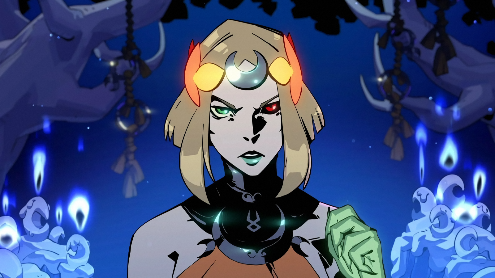 Hades Game, Melino, heterochromia, videohry, Video Game Art, Video herní postavy, videohry dívky