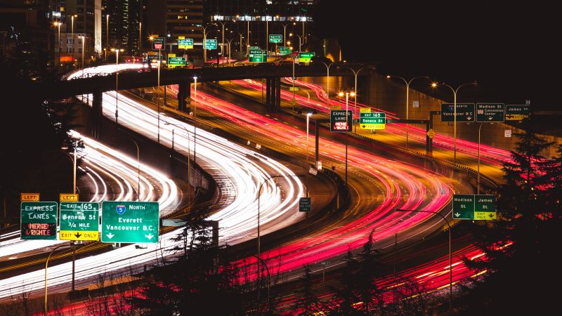 Metropolitní oblast, noc, urban area, metropole, panoráma města, světlo Metropolitní oblast, noc, urban area, metropole, panoráma města, světlo