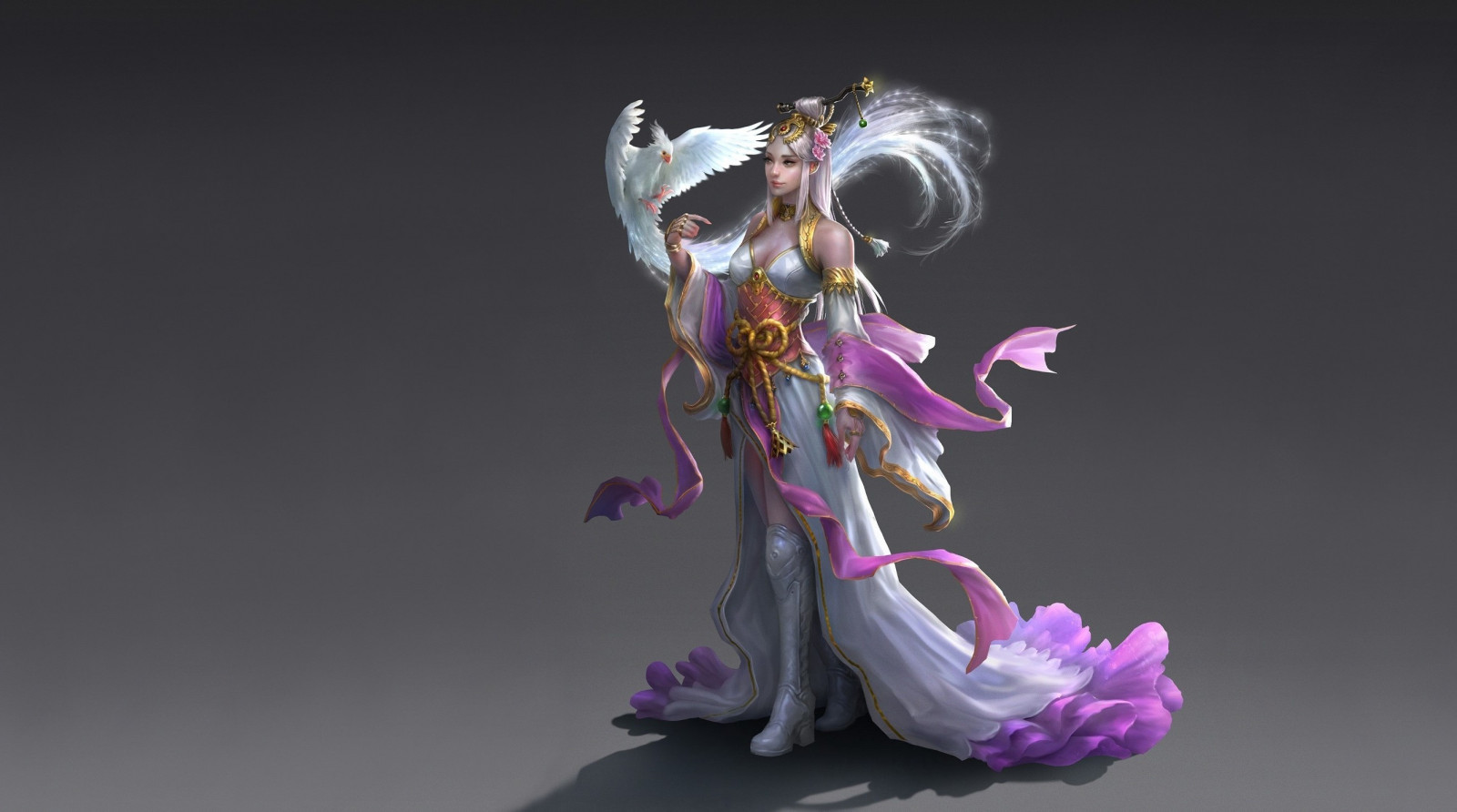 ilustrace, fantasy umění, anime, umělecká díla, Hračka, figurka, fiktivní postava, akční figurka, 2660x1483 px