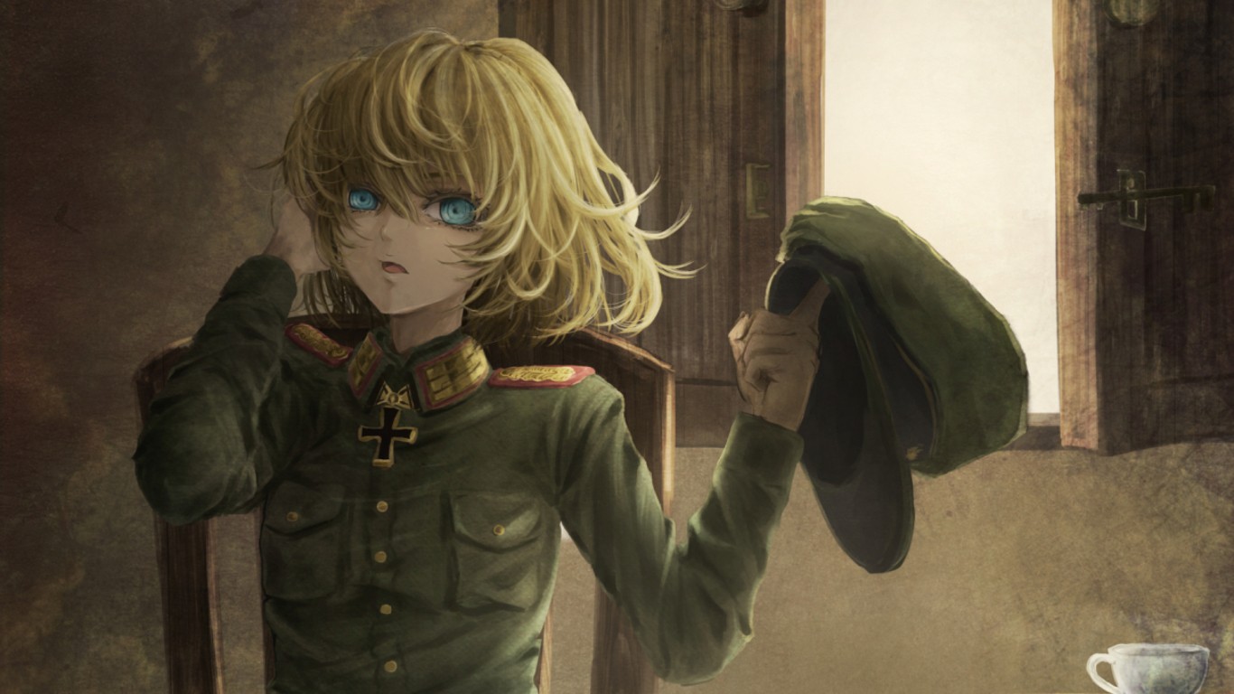 Youjo Senki, Tanya Degurechaffová, válečný, Osoba, Snímek obrazovky