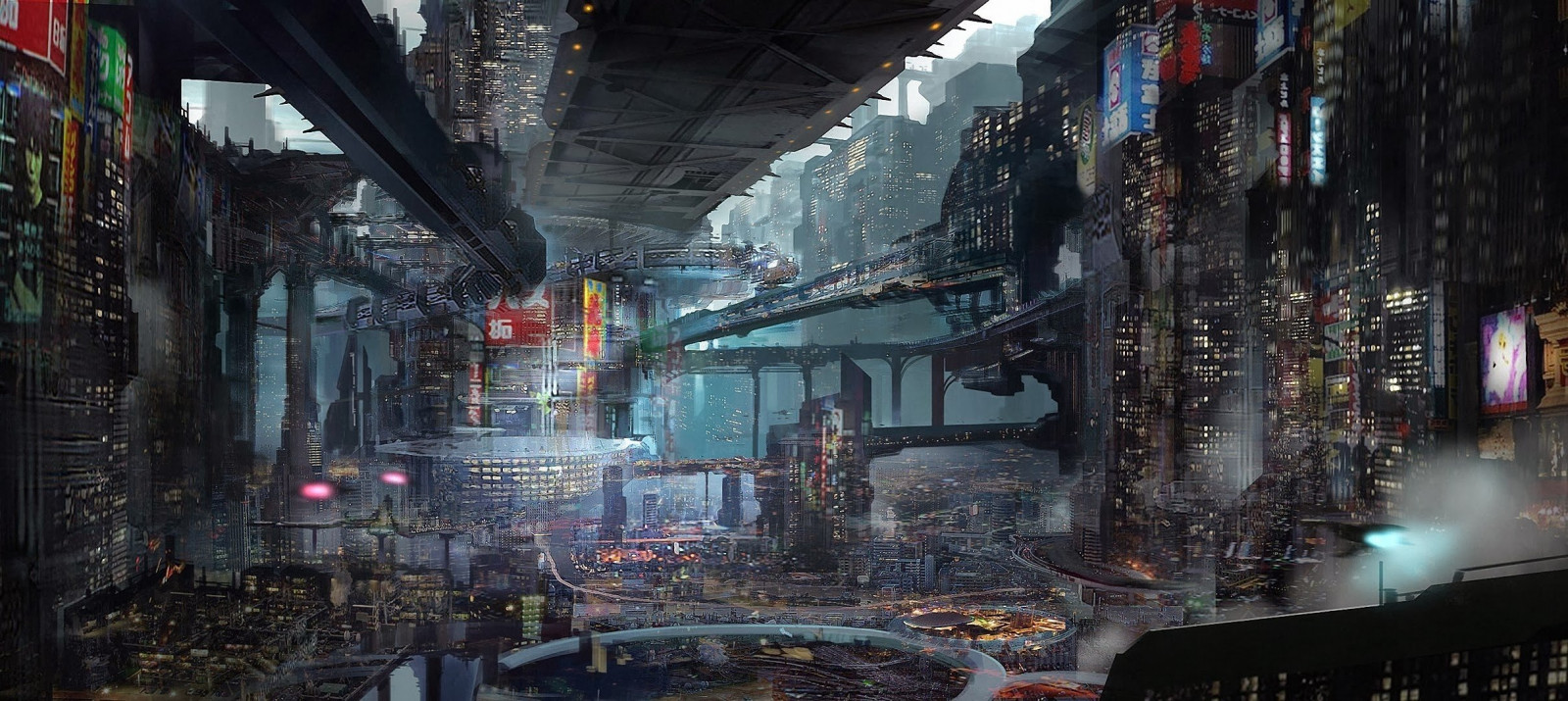 2414x1080 px, futuristische, Science fiction