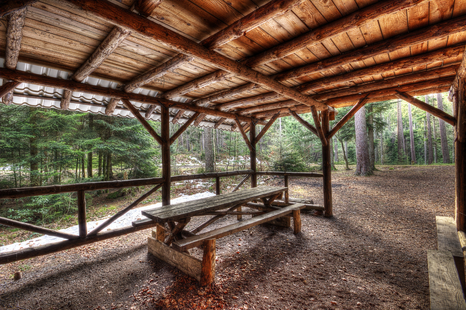 Příroda, dřevo, zelená, hospodařit, HDR, letovisko, stodola, Francie, chata, džungle, Alsace, majetek, široký úhel, vert, kůlna, Foret, Photomatix, banc, bois, 1020mm, 10mm, venkov, outdoor struktura, srub, ultragrandangle, Abri
