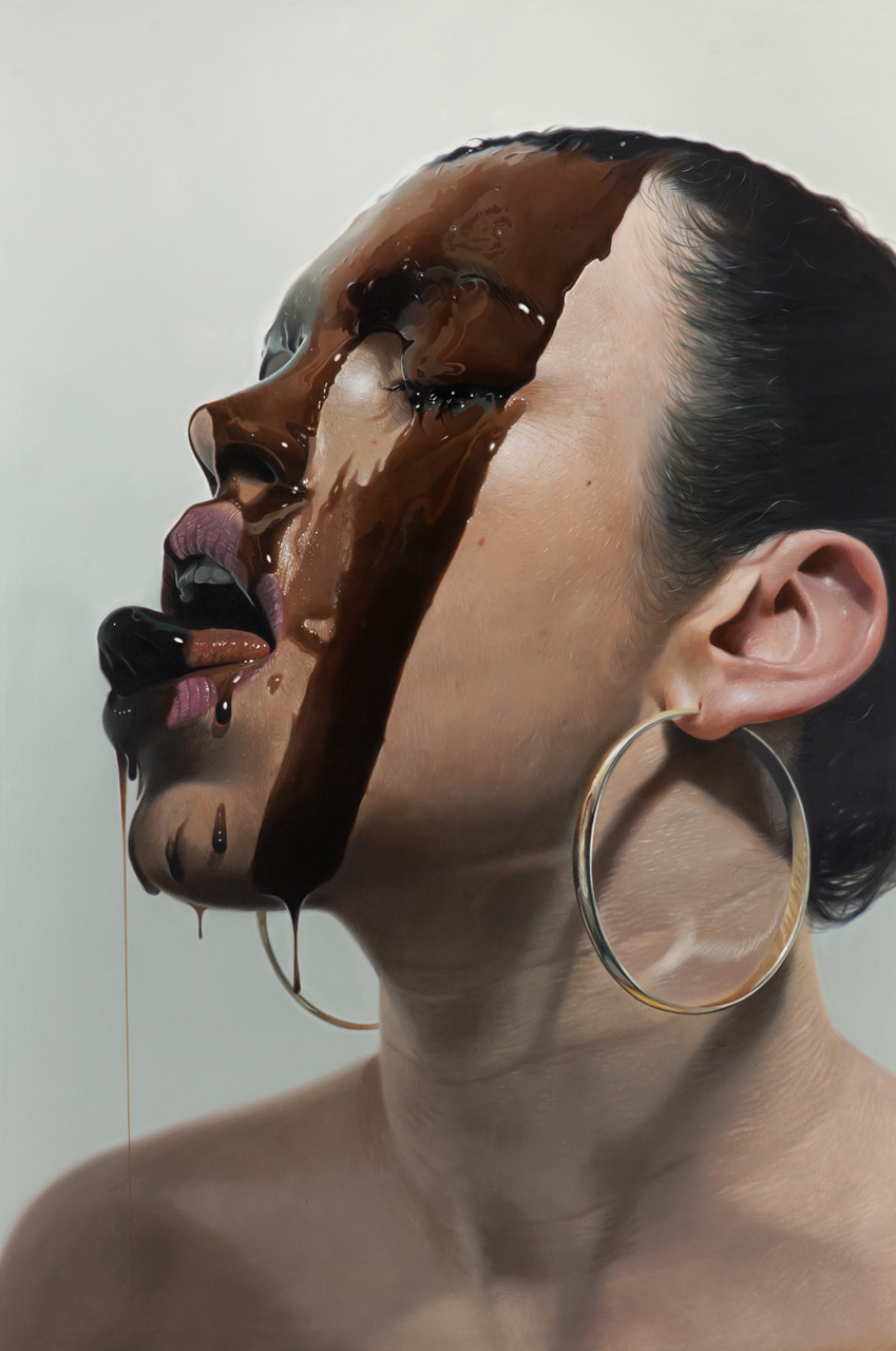 Mike Dargas, งานศิลปะ, จิตรกรรม, เหมือนจริง, ใบหน้า, ผู้หญิง