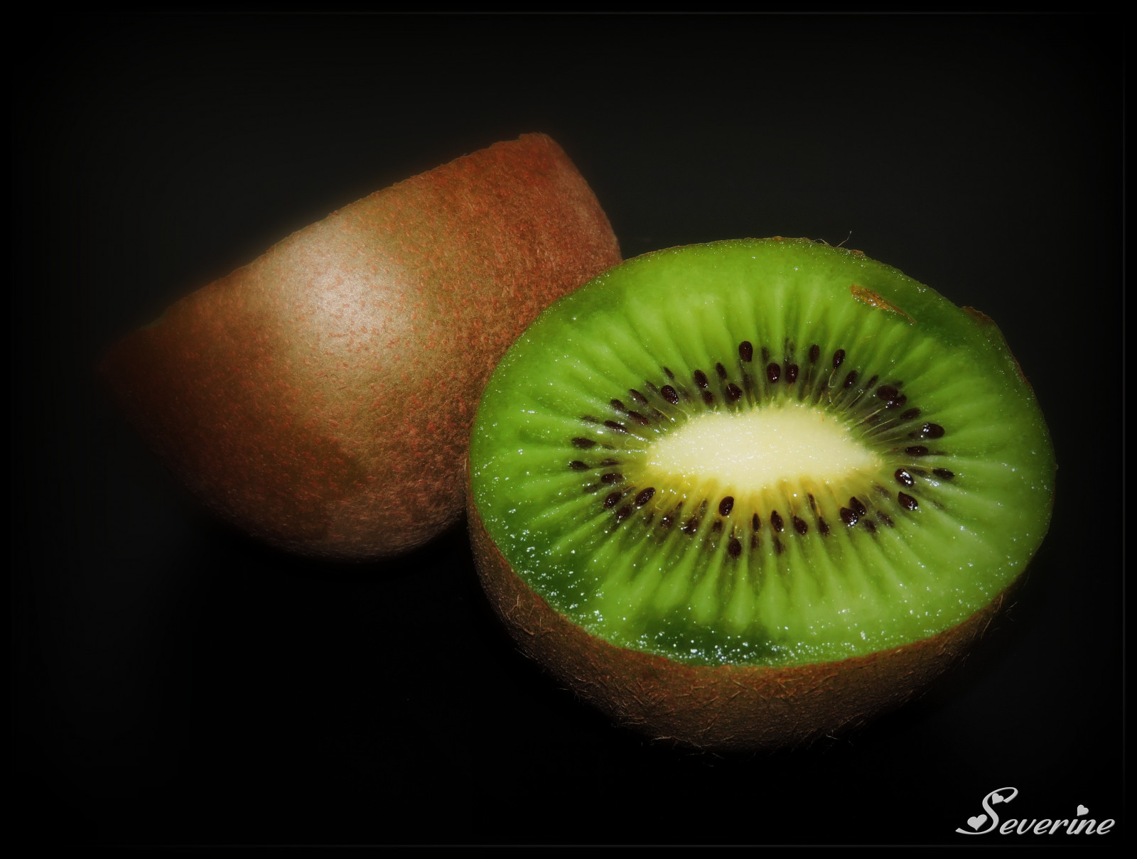 frutta, verde, vert, Kiwi, produrre, avvicinamento, fotografia macro, still life, kiwi
