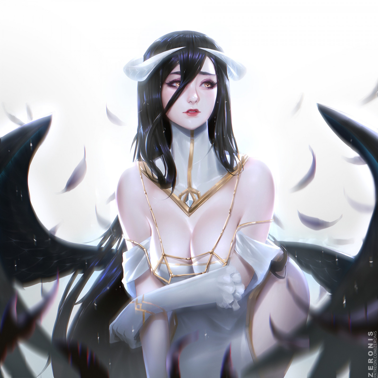 anime dívky, albedo Overlord, pán, Zeronis