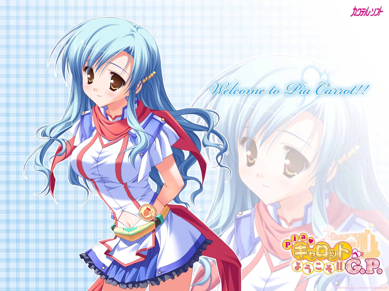 Wallpaper : illustration, anime, artwork, cartoon, girl, smile, pose ...