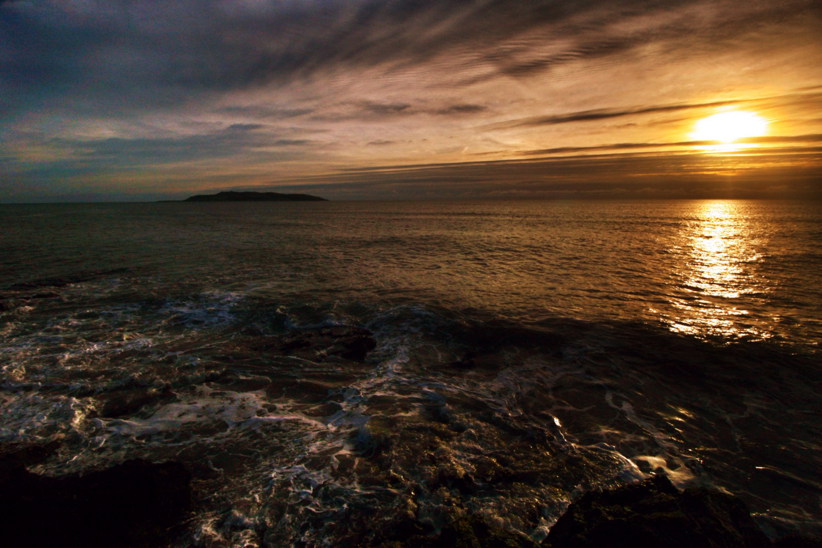 Wallpaper ocean, morning, Ireland, sea, Dublin, irish, sunlight