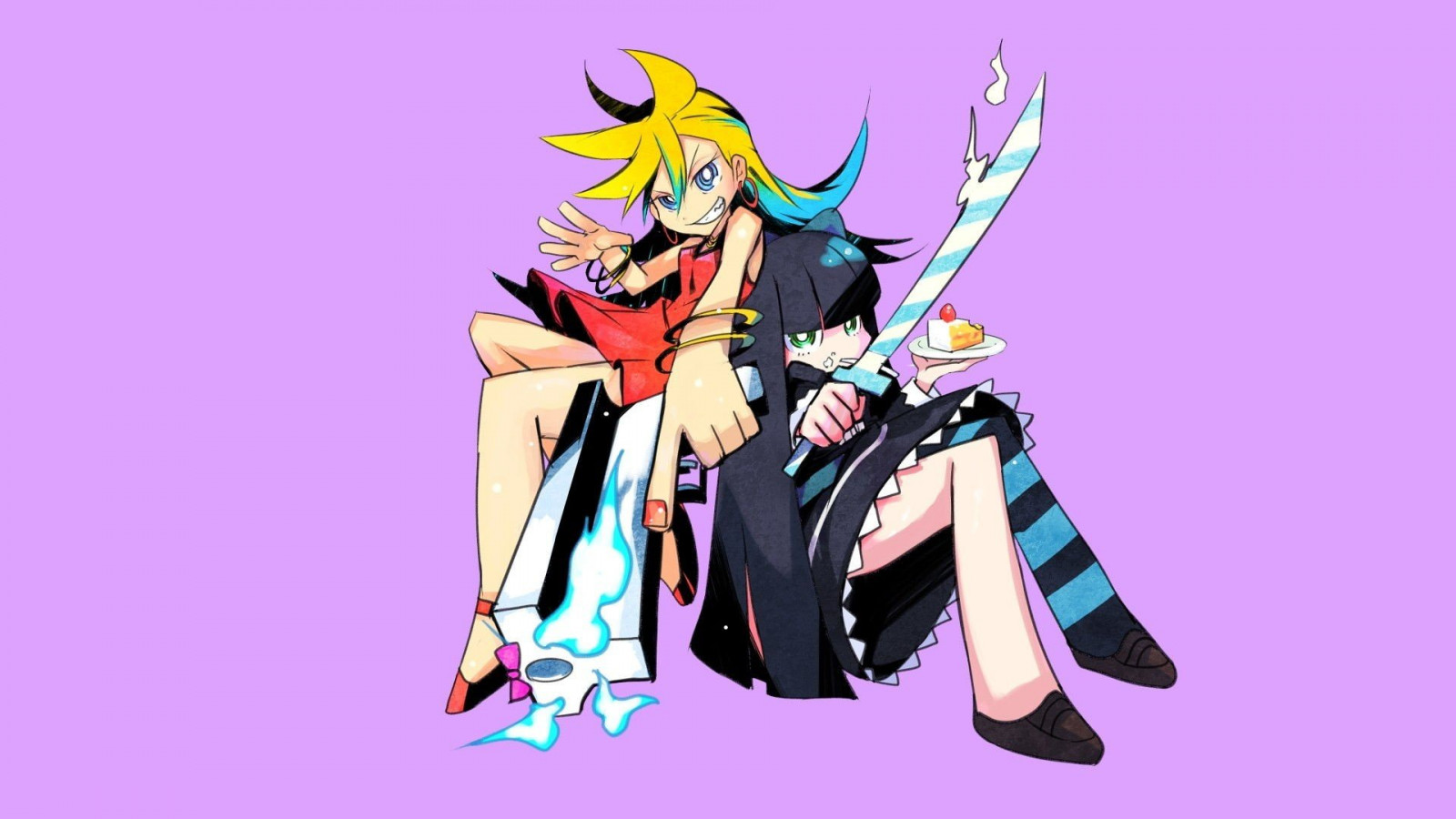 Wallpaper : 1920x1080 px, Panty and Stocking with Garterbelt 1920x1080