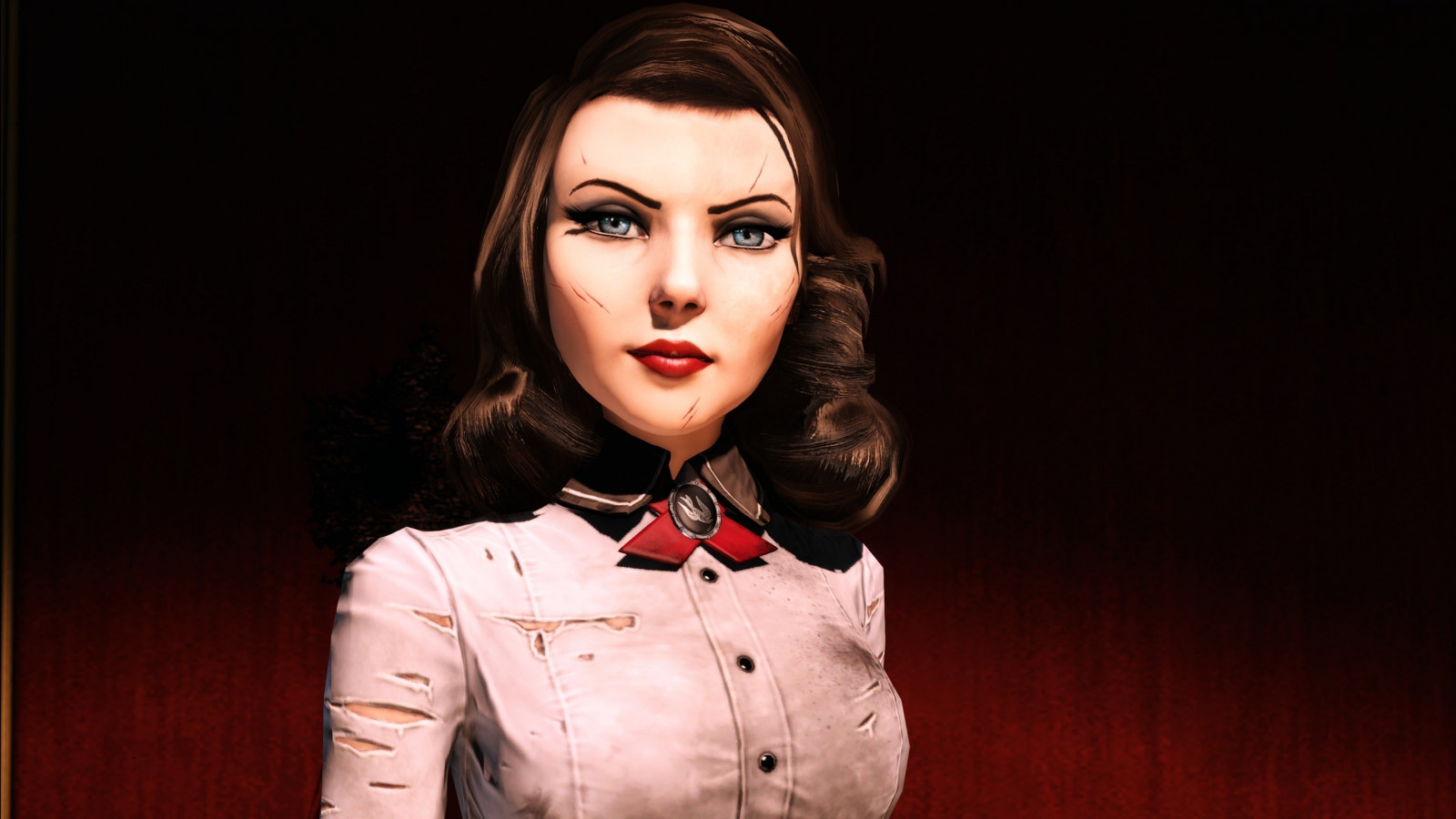 videohry, model, portrét, Červené, fotografování, zpěvák, móda, BioShock, Elizabeth BioShock, BioShock Infinite, zpěv, dívka, krása, žena, dáma, účes, 3840x2160 px, portrétní fotografie, focení