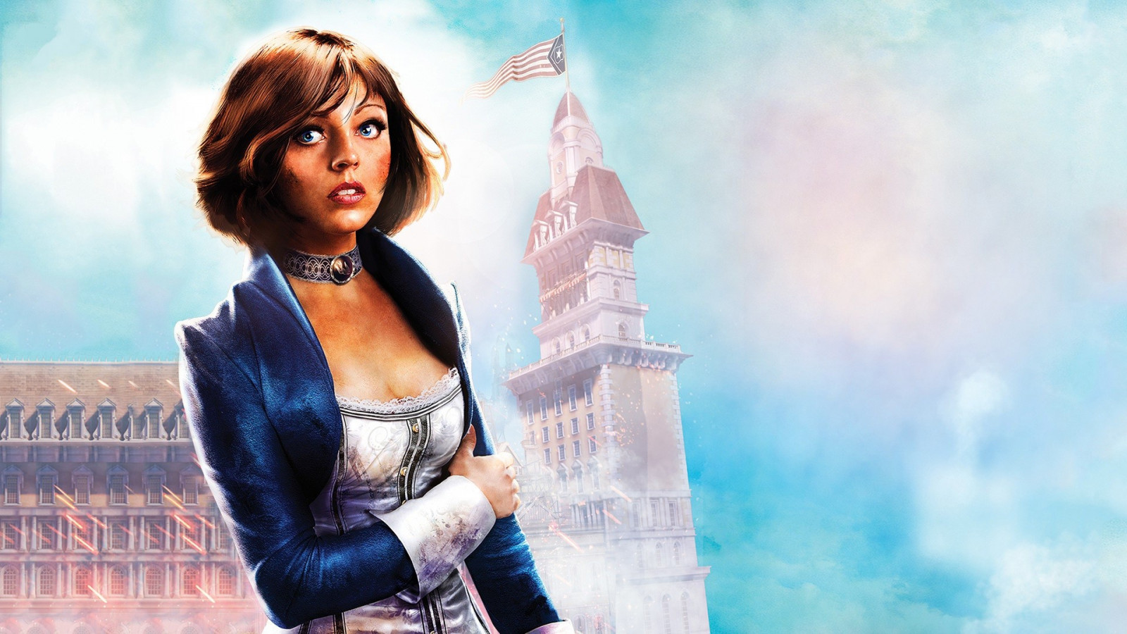 videogiochi, modello, fotografia, blu, moda, BioShock, Elizabeth BioShock, primavera, BioShock Infinite, Rapimento, Colombia, bellezza, 1920x1080 px, sfondo del computer, servizio fotografico
