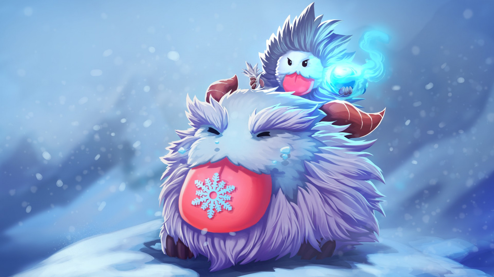 ilustrace, anime, League of Legends, Poro, Nunu, Snímek obrazovky, počítač tapeta, fiktivní postava