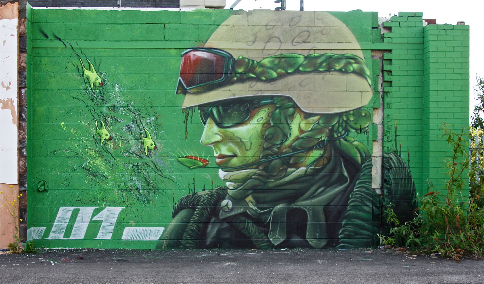 soldato, graffiti, Volare, biologico, trappola, rocket01