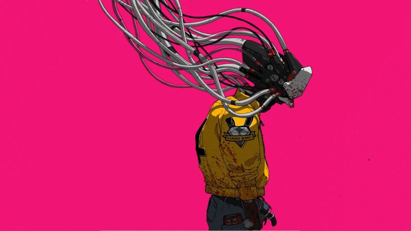 ความเรียบง่าย,พื้นหลังที่เรียบง่าย,งานศิลปะ,Wouter Gort,cyberpunk,ไซเบอร์