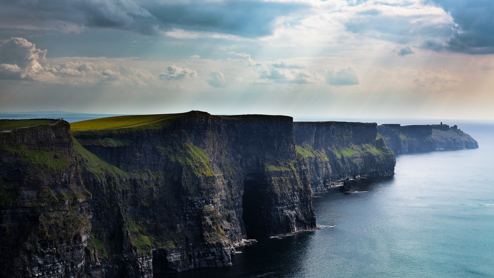 landskab, hav, Bugt, vand, klippe, natur, kyst, afspejling, himmel, morgen, kyst, klint, horisont, fjorden, kappe, Irland, skumring, Cliffs of Moher, Terræn, Sky, ocean, bølge, atmosfærisk fænomen, landskabsform, geografisk funktion, krop af vand