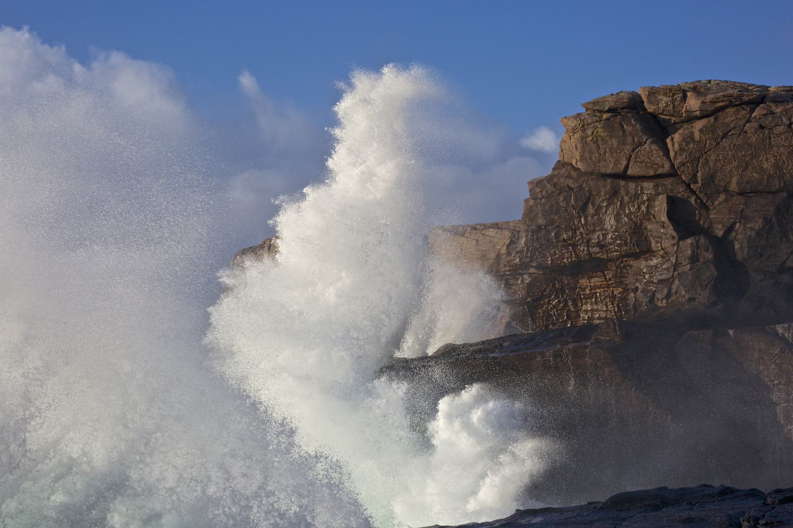 Wind Moving Over Rocks Wallpaper : sky, sea, cloud, cliff, wind wave, coastal and oceanic ...