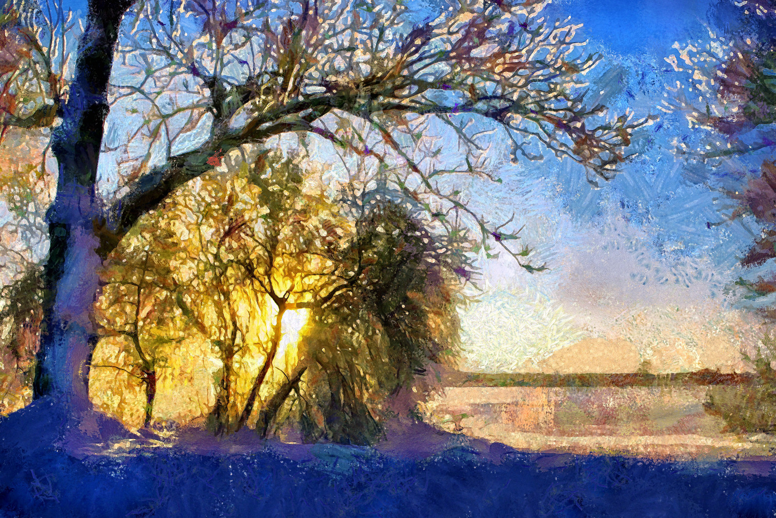 digitale, kalevvask, postelaborato, incavo, Photoshop, manipolazione fotografica, Digiart, photoart, pittorica, artistico, creativo, Estonia, inverno, tramonto, on1, ownphotoandcreation, myownphoto