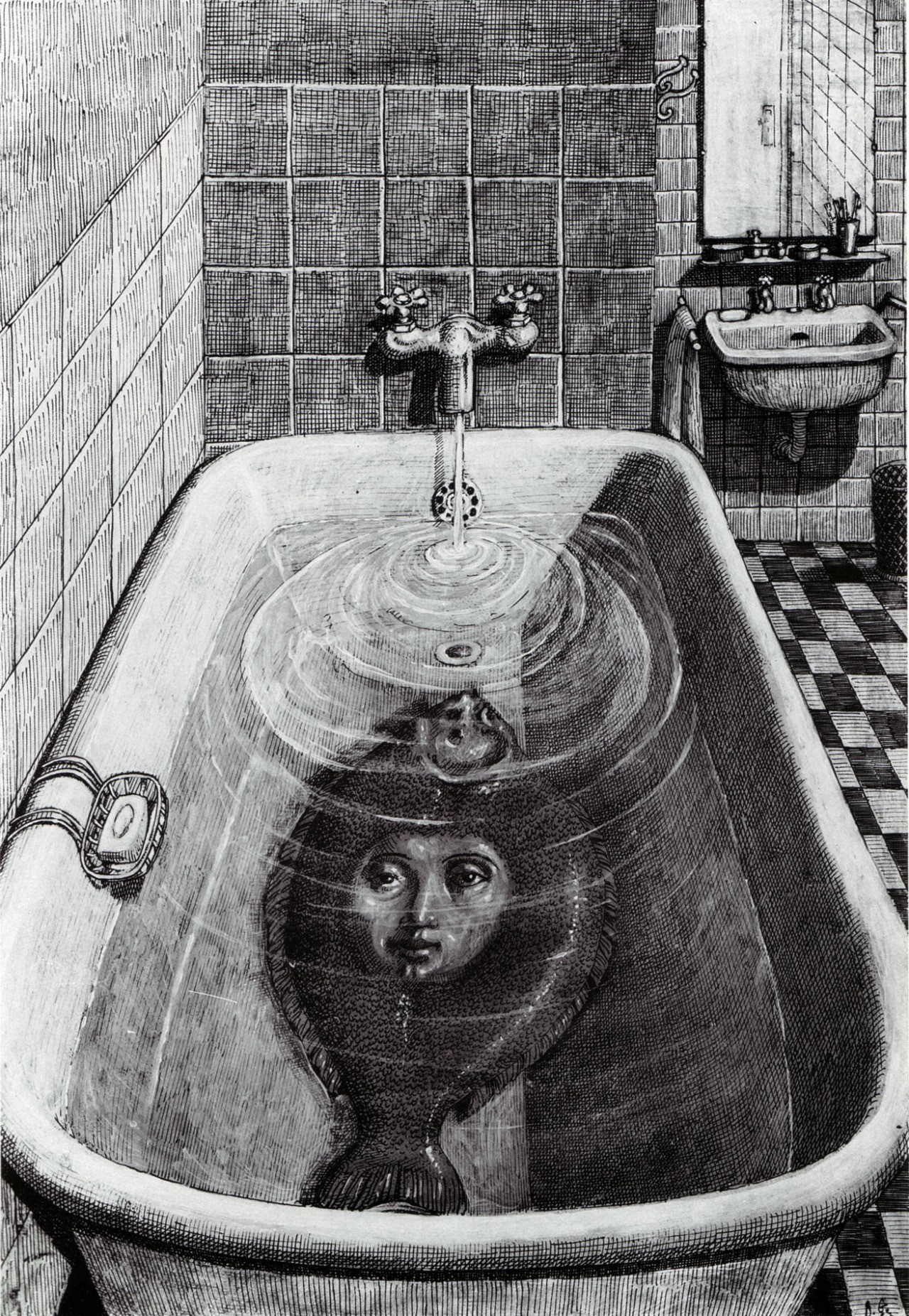 výkres, Černá, černobílý, umělecká díla, vertikální, Edward Gorey, tvar, 1280x1852 px, Černý a bílý, monochromatické fotografování, vodní prvek