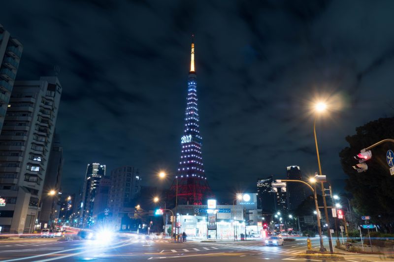 Japan,nacht,architectuur,stad,stadsgezicht,horizon