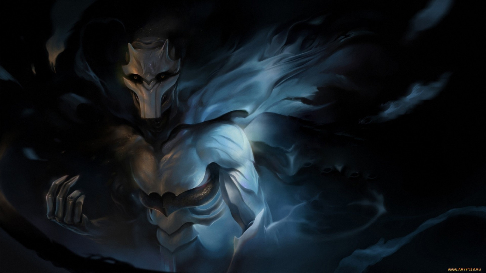 Fantasy art, anime, opera d'arte, demone, mitologia, oscurità, ala, immagine dello schermo, sfondo del computer, personaggio fittizio