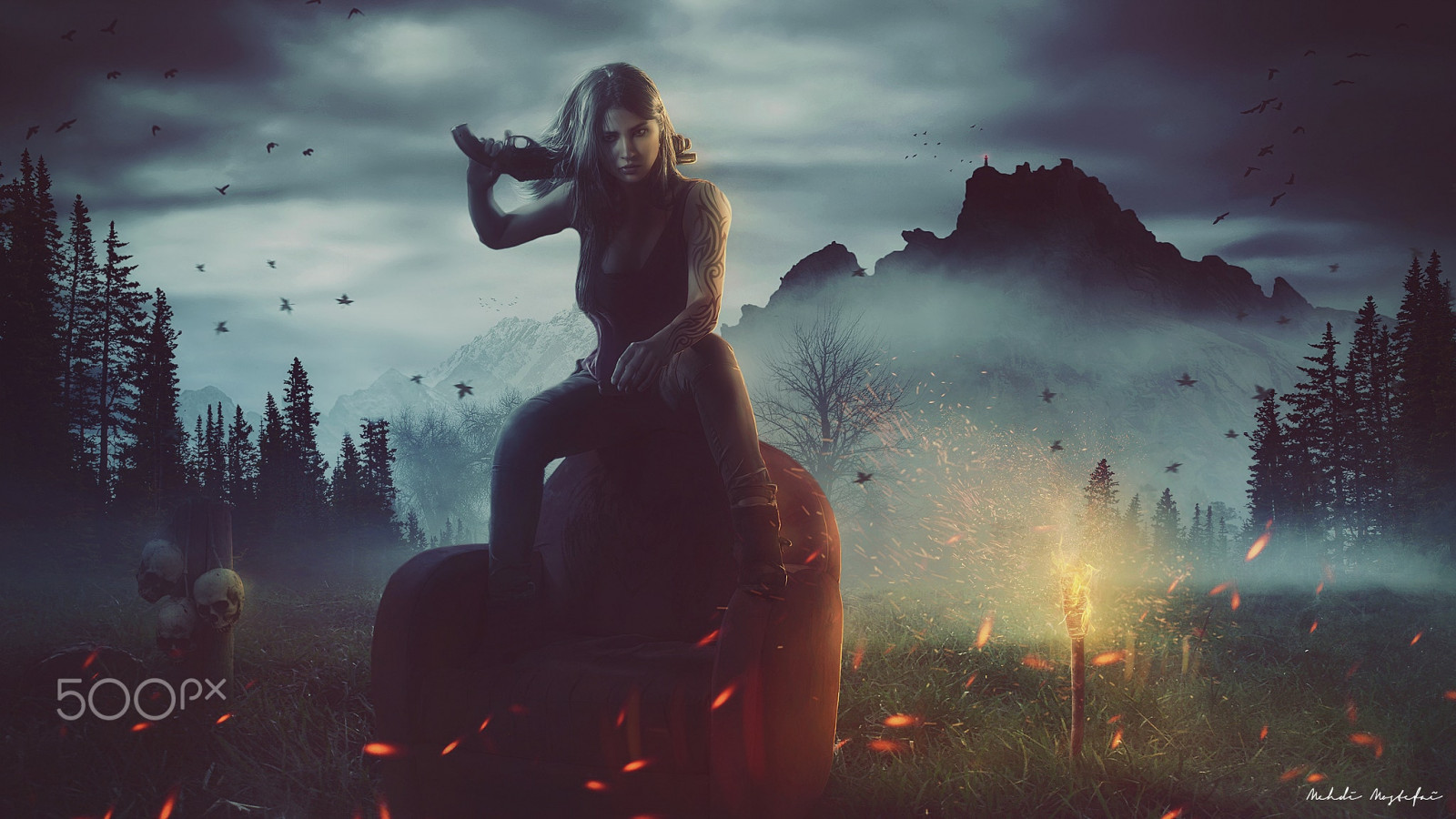 Fantasy Girl, arte digitale, donne, 500px