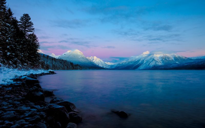 krajina, moře, jezero, Příroda, odraz, rostliny