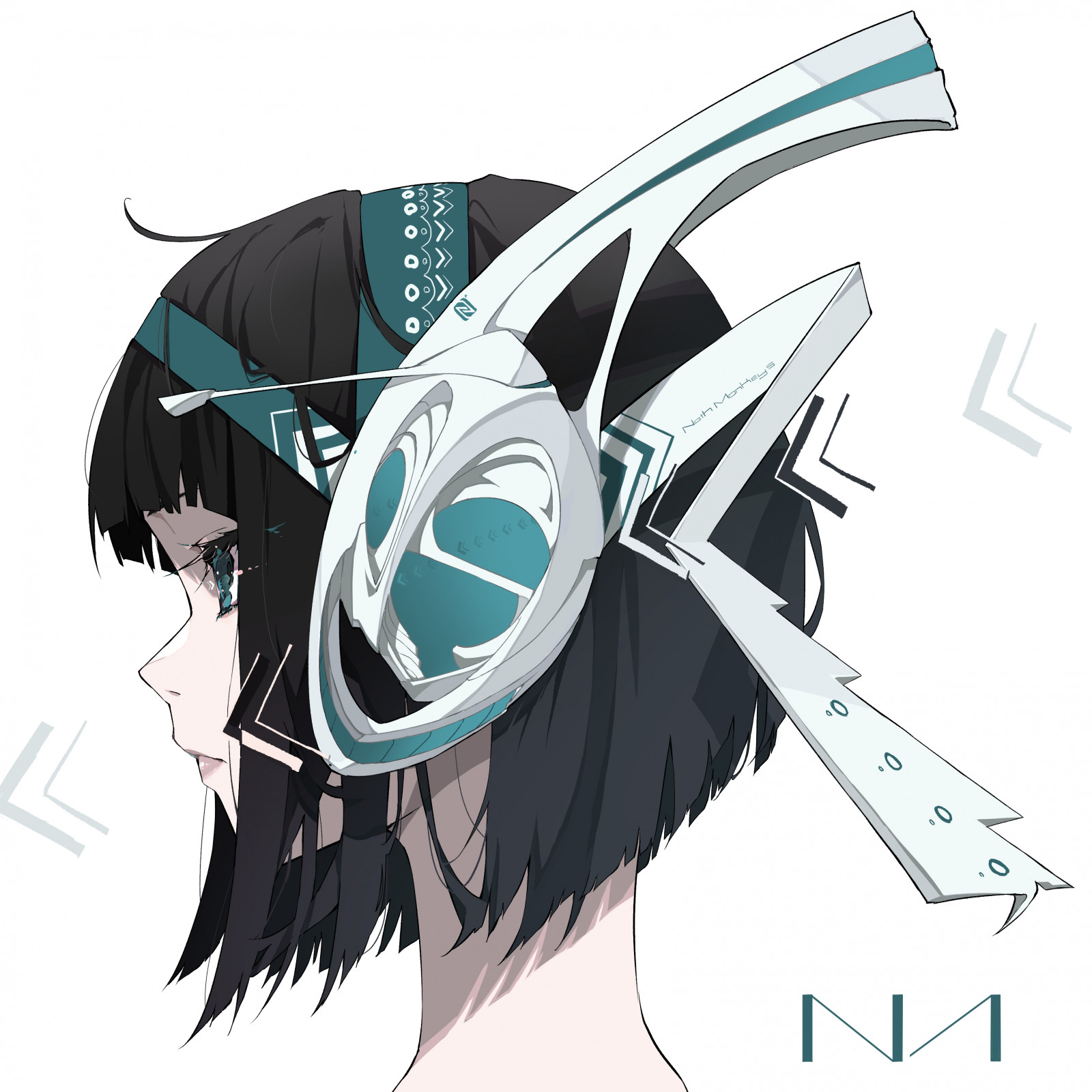 Nico Tina, Minimalismus, Anime Mädchen, Kopfhörer