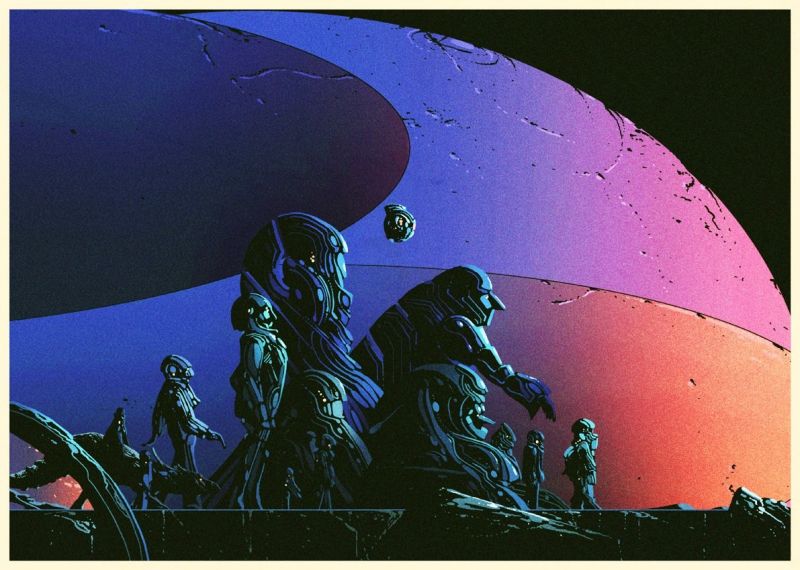 ilustrace, sci-fi, plakát, UMĚNÍ, prostor, Země ilustrace, sci-fi, plakát, UMĚNÍ, prostor, Země
