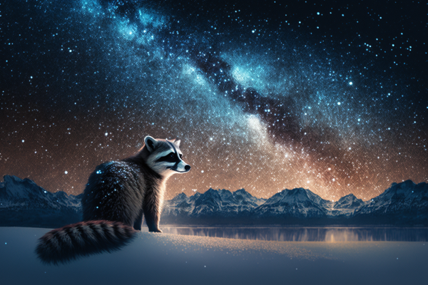 Arctic,raccoons,ai art