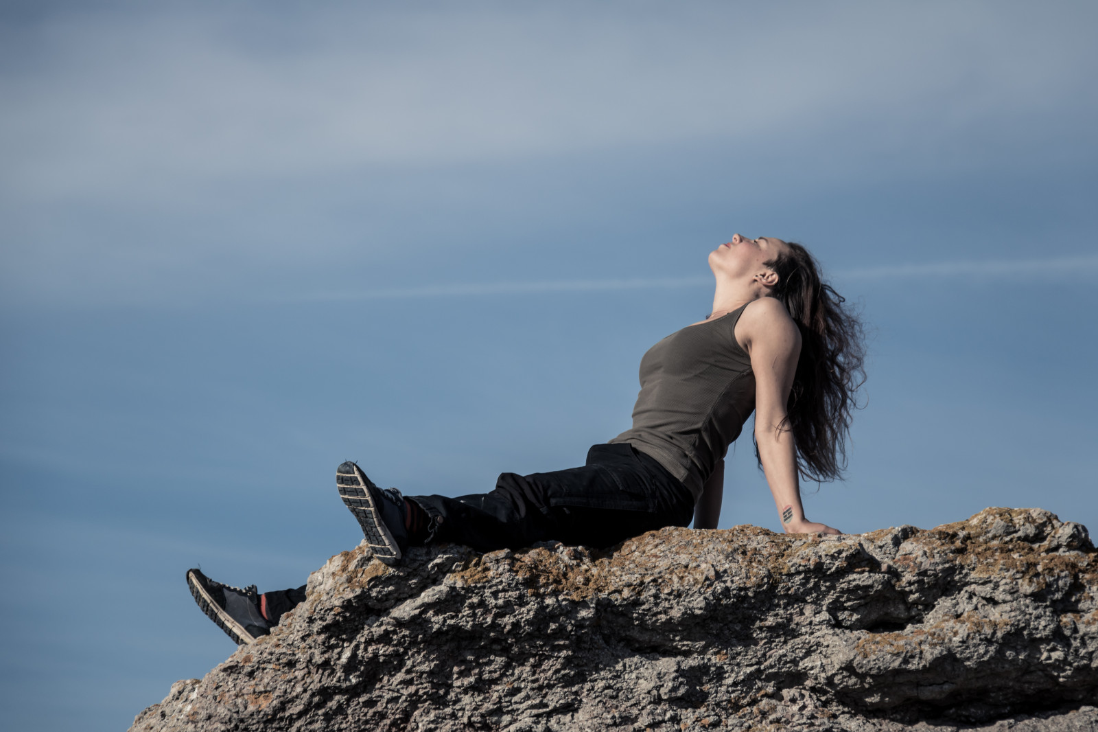 sollys, mennesker, hav, klippe, himmel, blå, gå, Cheyenne, Terræn, bjerg, skønhed, m nniska, Gotland, holmh Llar, attackfoto, attackfoto8, eventyr, humane positioner, Photo shoot