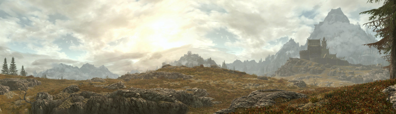 bethesda, พาโน, ทัศนียภาพ, ที่, ผู้สูงอายุ, เลื่อน, V, skyrim, พิเศษ, ฉบับ, se, tesv, Tamriel, วิดีโอ, เกม, สตูดิโอ, กลางแจ้ง, แนวนอน, ภูเขา, พระอาทิตย์ตก, ต้นไม้, คอมพิวเตอร์กราฟฟิค, ดิจิตอล, ที่สร้างขึ้นแบบดิจิทัล, digitallygenerated ภาพ, 3D, พื้นหลัง, คอมพิวเตอร์, กราฟิก