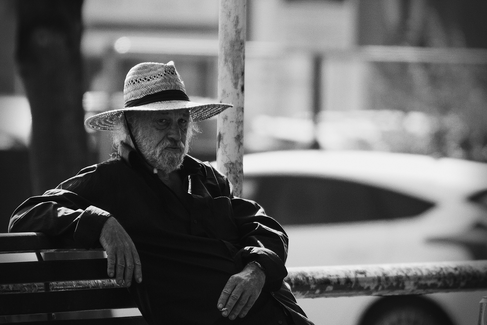 Wallpaper street, UK, England, man, male, men, monochrome, Boston, Canon, Mono, candid, oldman