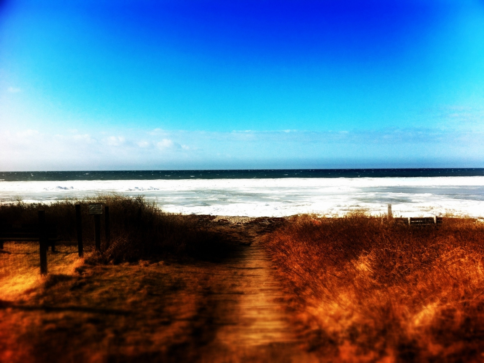 silnice, stezka, mořská pěna