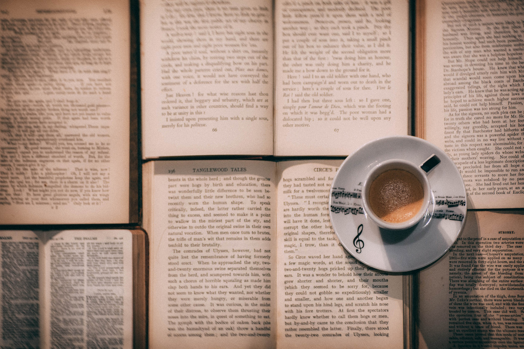Wallpaper Books Vintagebooks Coffee Espresso Music