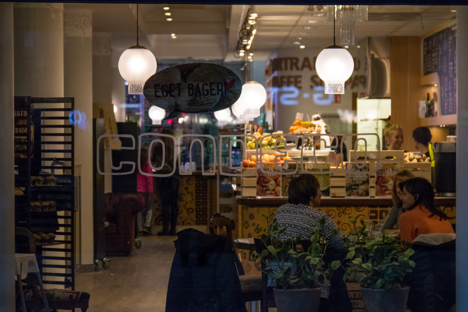 mennesker, vindue, by, restaurant, handle ind, Malm, m nniska, f NSTER, CONDECO, detail