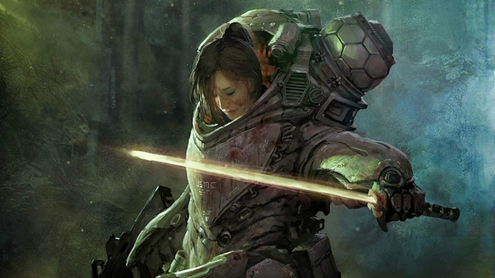 ženy, voják, sci-fi, meč, Střelec, Snímek obrazovky, válečný magnát, počítač tapeta, pc hry, žoldák