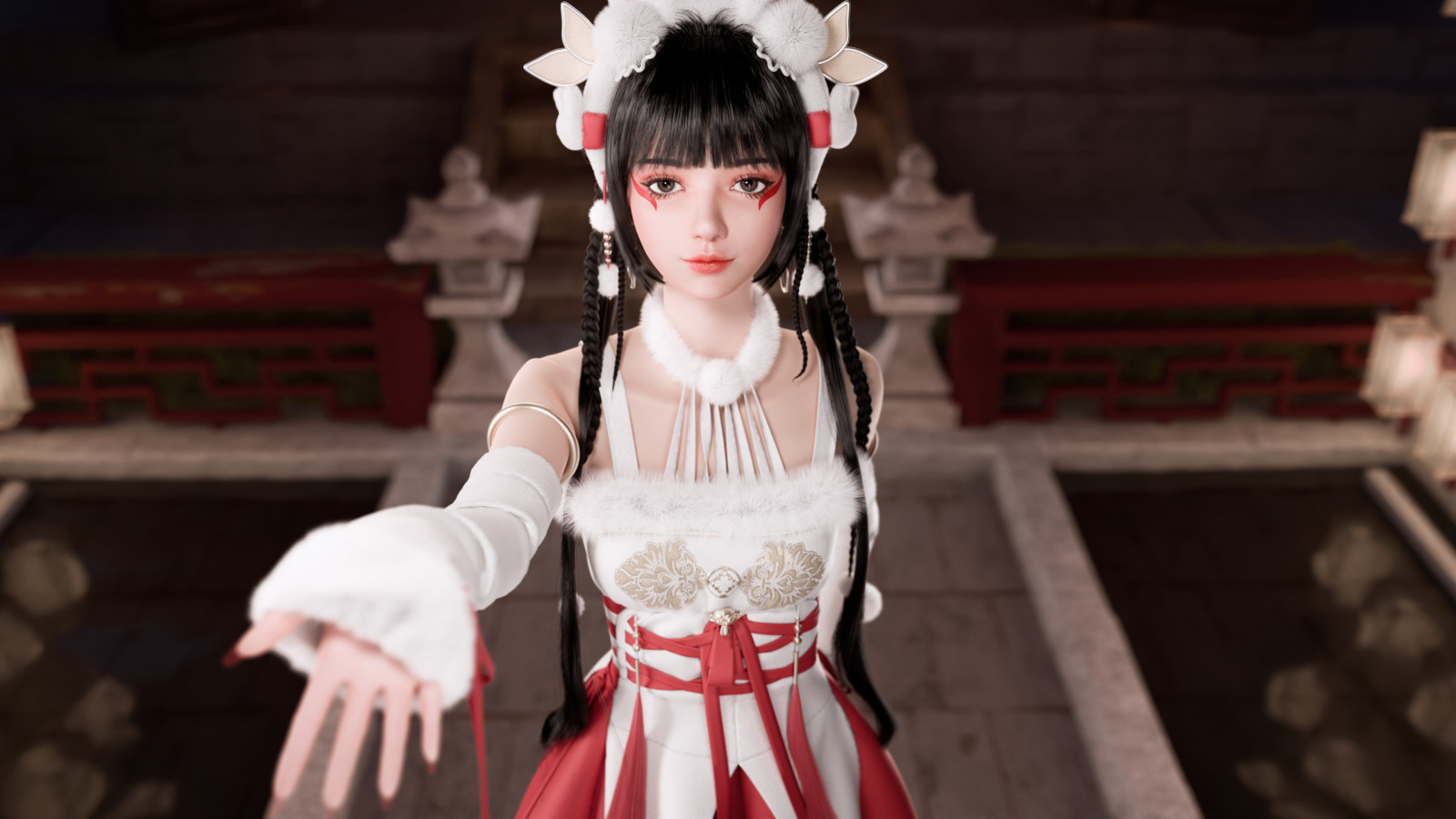 Resim, dijital sanat, Illüstrasyon, Kadınlar, Asya, CGI, 4k, koyu saç