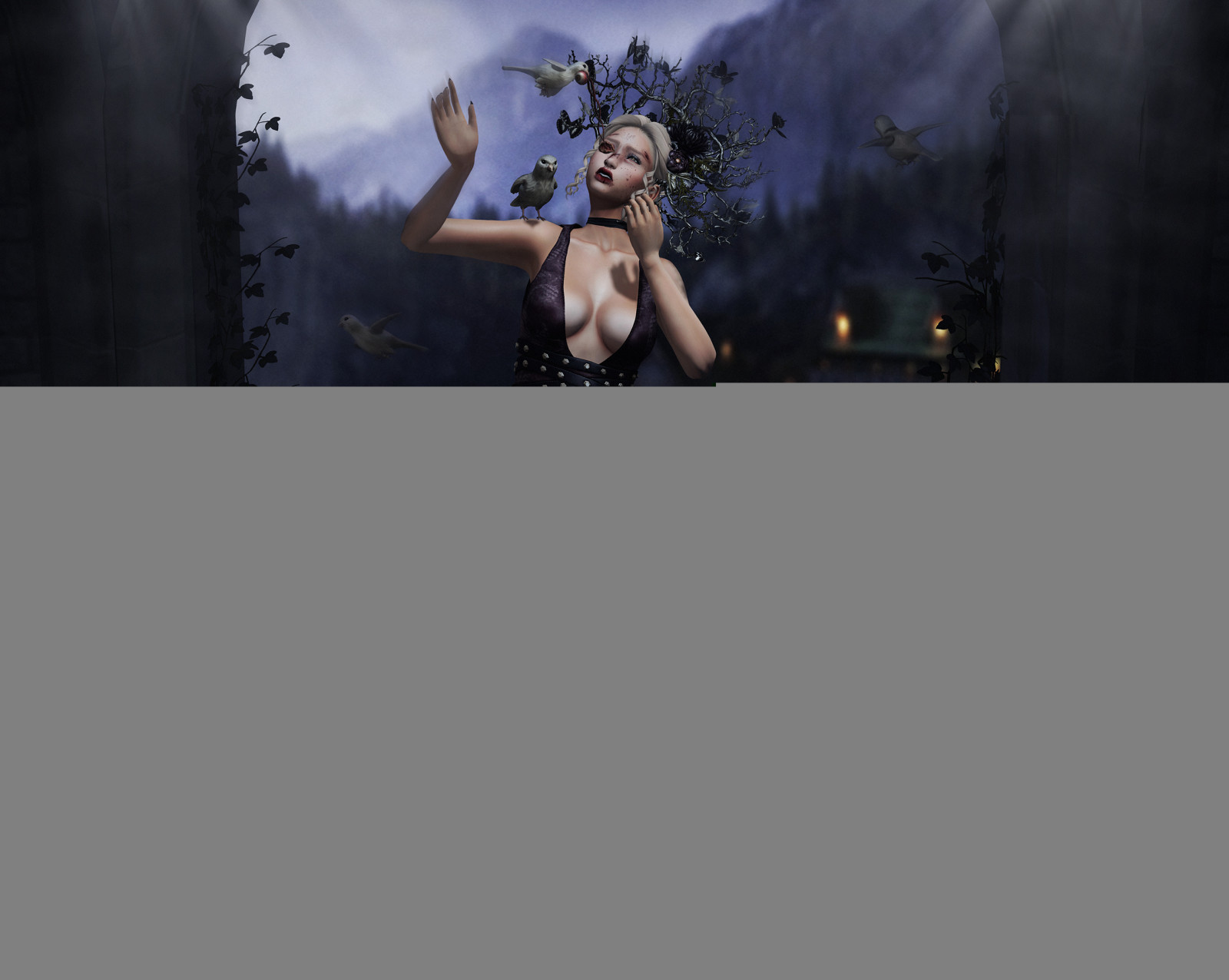 buio, fotografia, Avatar, Virtuale, incornare, incanto, palcoscenico, digitale, oscurità, fiaba, SL, seconda vita, fantasia, izzies, Tabou, immagine dello schermo, noblecreations, lepoppycock, personaggio fittizio, enfantterrible, lumae, Luna di carta, bynacht