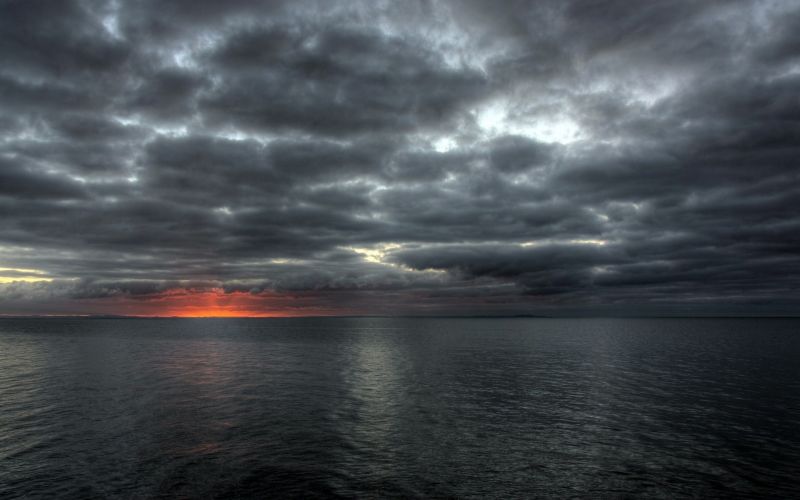 sinar matahari, matahari terbenam, laut, refleksi, langit, awan-awan sinar matahari, matahari terbenam, laut, refleksi, langit, awan-awan