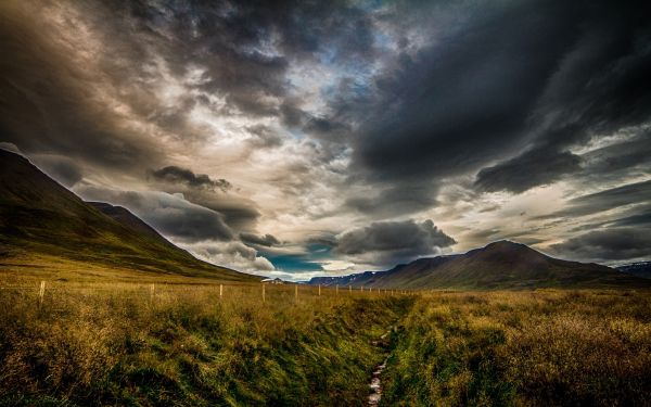 sunlight, landscape, mountains, sunset, hill, nature