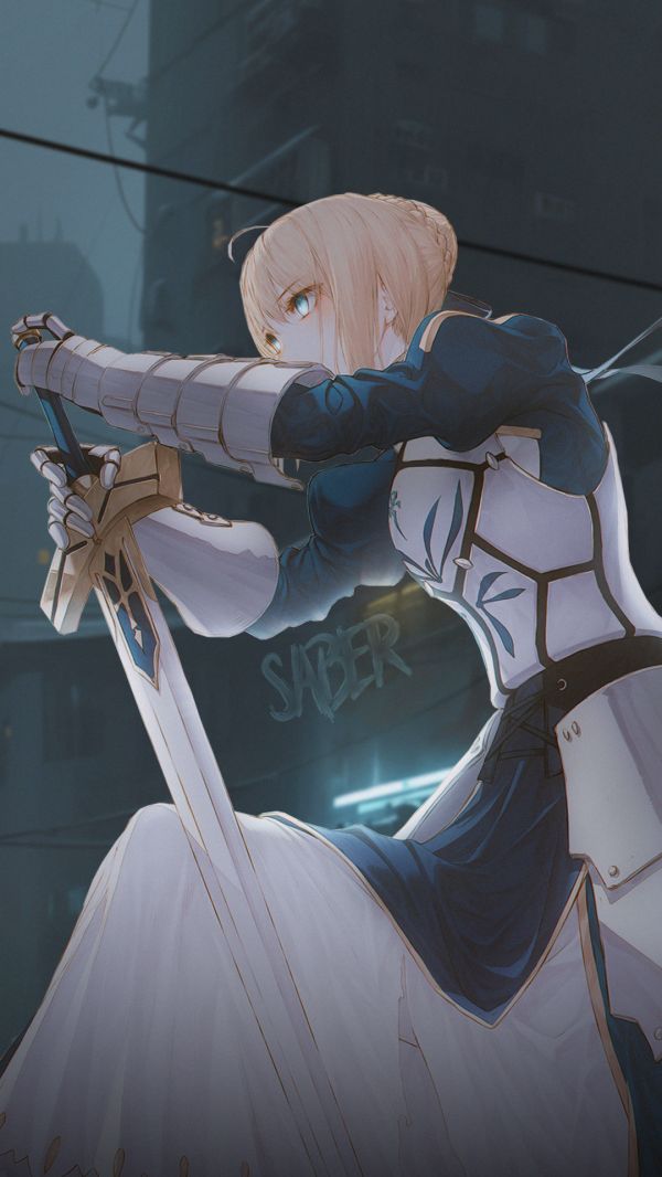 Arthur Pendragon,Saber,Fate Series,Fate Grand Carnival,street,sword