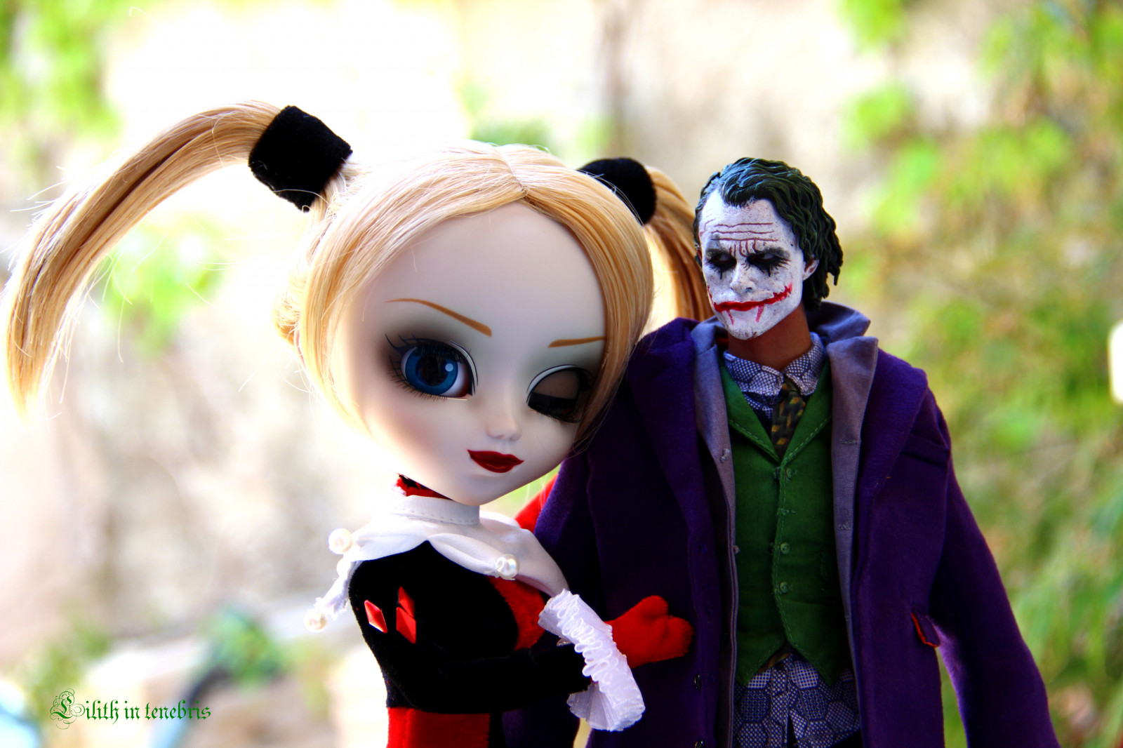 Joker, Toy, doll, Quinn, custom, Harley, scale, flower, plant, girl, figure, smile, action, fun, body, shoulder, 16, pullip, comiccon, fictional character, supervillain, narrow, sdcc