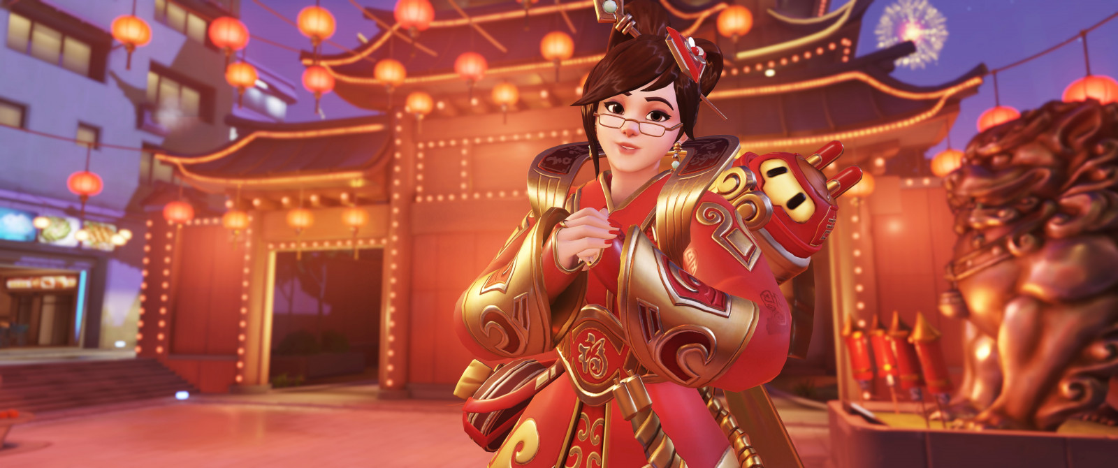 จอด, Overwatch, Mei Overwatch, ตรุษจีน, วันปีใหม่จีน, โรงละครดนตรี, สวนสนุก, นั่งสนุก