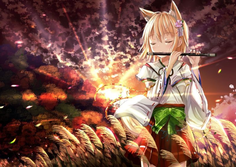 anime, anime girls, chimono, immagine dello schermo, Teatro musicale, 1200x849 px