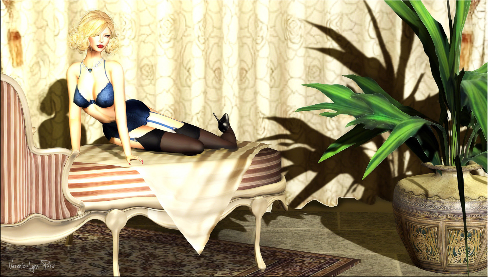 Avatar, biancheria intima, romantico, ARTE, sexy, seconda vita, sensuale, Blacklace, fleurdelisphotostudio, cheviajohansson, divahair