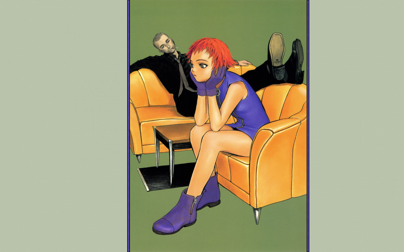 ilustrace, anime, kreslená pohádka, Původní znaky, komiks, Murata Rozsah, barva, lidských pozice