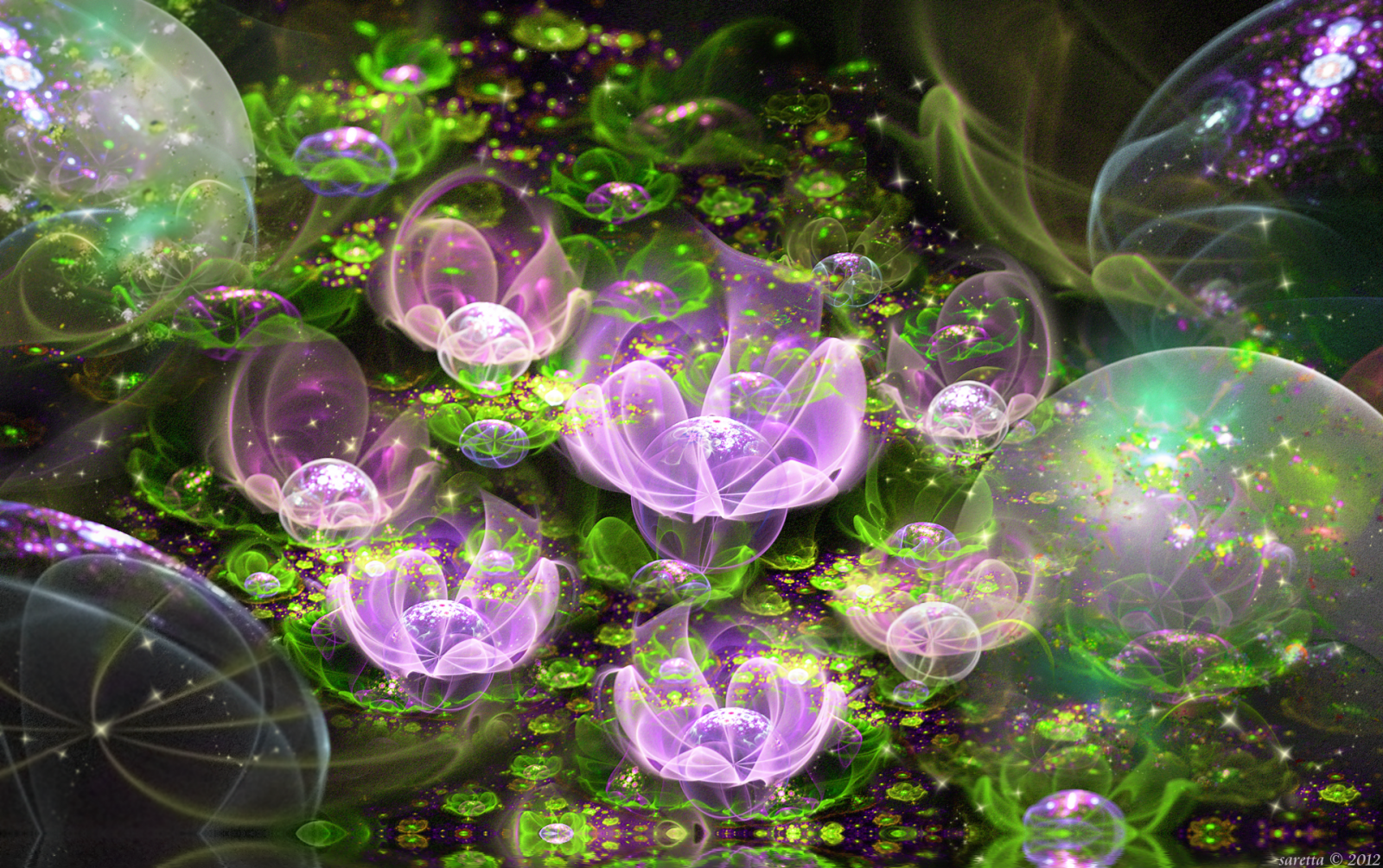 Flora Computer Wallpaper : abstract, flower, plant, flora, computer wallpaper, fractal ...